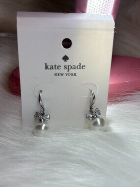 Kate Spade Pearl Bow Earrings